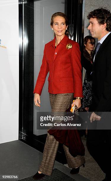 Princess Elena of Spain attends charity campaign "Un Juguete una Ilusion" 10th anniversary press conference at RTVE building on November 11, 2009 in...