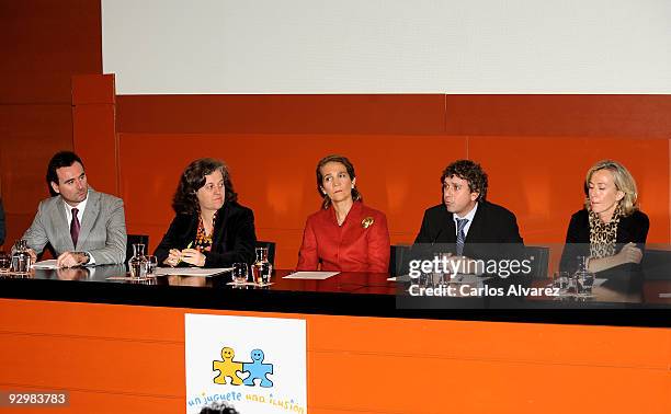 Princess Elena of Spain attends charity campaign "Un Juguete una Ilusion" 10th anniversary press conference at RTVE building on November 11, 2009 in...