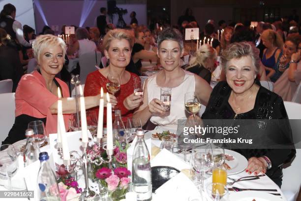 Birgit Lechtermann, Andrea Spatzek, Cheryl Shepard and Marie-Luise Marjan during the Gloria - Deutscher Kosmetikpreis at Hilton Hotel on March 9,...