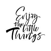 Enjoy the little things card.