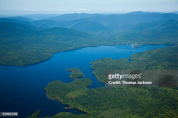 lake with mountains view. - ashokan reservoir stock pictures, royalty-free photos & images