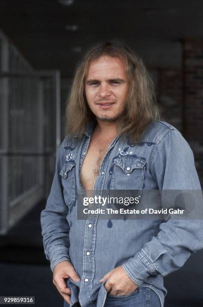 American singer and songwriter Ronnie Van Zant of the southern rock group, Lynyrd Skynyrd, Parsippany, New Jersey, September 1974.