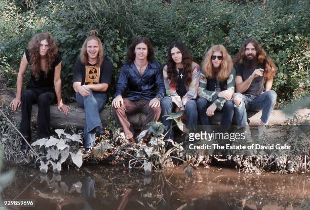 Lynyrd Skynyrd poses for a portrait in September 1974 in Parsippany, New Jersey.