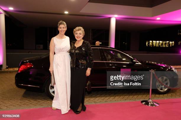 Cheryl Shepard and Marie Luise- Marjan attend the Gloria - Deutscher Kosmetikpreis at Hilton Hotel on March 9, 2018 in Duesseldorf, Germany.