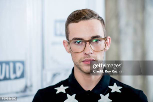 Adam Rippon discusses 2018 Winter Olympics with the Build Series at Build Studio on March 9, 2018 in New York City.