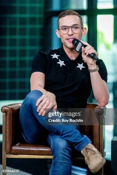 Adam Rippon discusses 2018 Winter Olympics with the Build Series at Build Studio on March 9, 2018 in New York City.