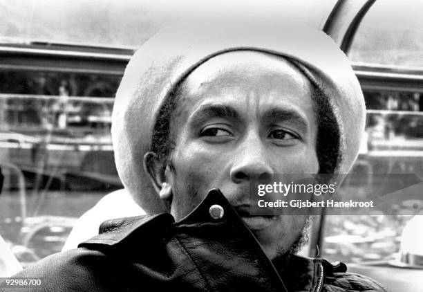 Bob Marley posed in Amsterdam, Netherlands in 1976