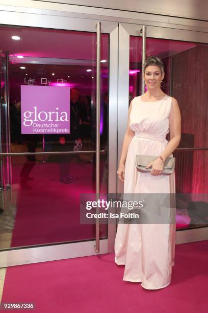 Cheryl Shepard attends the Gloria - Deutscher Kosmetikpreis at Hilton Hotel on March 9, 2018 in Duesseldorf, Germany.