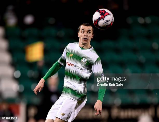 Dublin , Ireland - 9 March 2018; Sean Kavanagh of Shamrock Rovers during the SSE Airtricity League Premier Division match between Shamrock Rovers and...