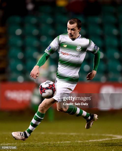 Dublin , Ireland - 9 March 2018; Sean Kavanagh of Shamrock Rovers during the SSE Airtricity League Premier Division match between Shamrock Rovers and...