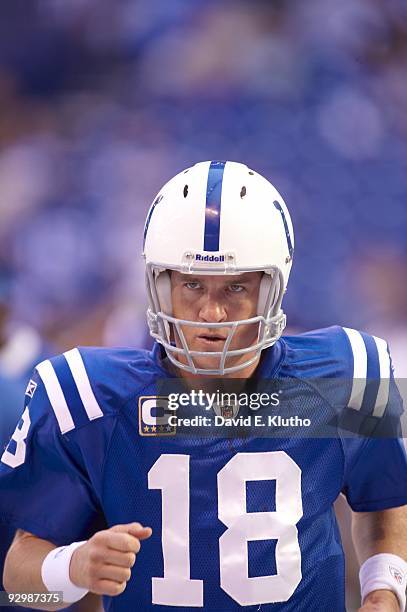 Indianapolis Colts QB Peyton Manning during game vs Houston Texans. Indianapolis, IN 11/8/2009 CREDIT: David E. Klutho