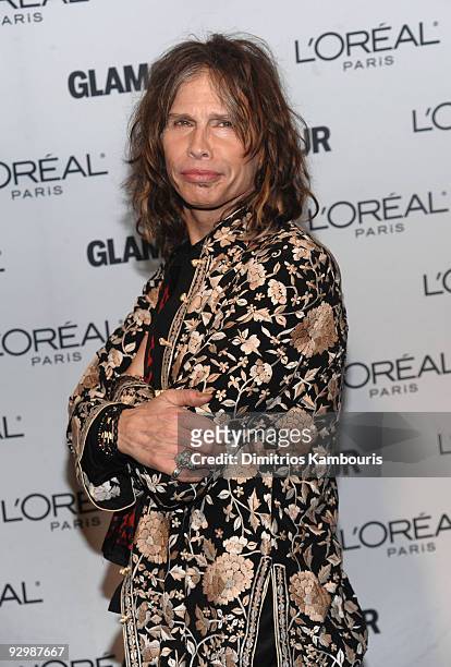 Musician Steven Tyler attends the The 2009 Women of the Year hosted by Glamour Magazine at Carnegie Hall on November 9, 2009 in New York City.