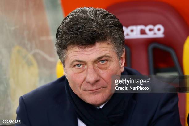 Walter Mazzarri manager of Torino during the Italian Serie A football match between A.S. Roma and F.C. Torino at the Olympic Stadium in Rome, on...
