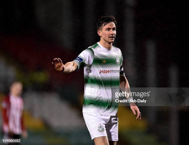 Dublin , Ireland - 9 March 2018; Ronan Finn of Shamrock Rovers during the SSE Airtricity League Premier Division match between Shamrock Rovers and...