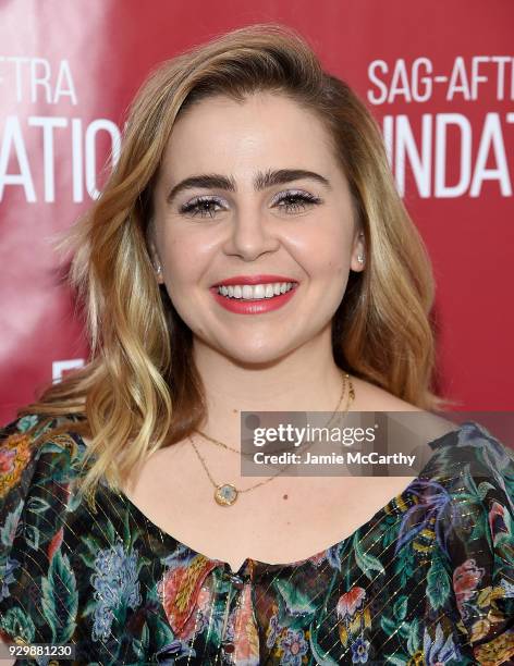 Mae Whitman attends the SAG-AFTRA Foundation Conversations: "Good Girls" at The Robin Williams Center on March 9, 2018 in New York City.