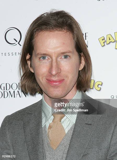 Director Wes Anderson attends the "Fantastic Mr. Fox" premiere at Bergdorf Goodman on November 10, 2009 in New York City.