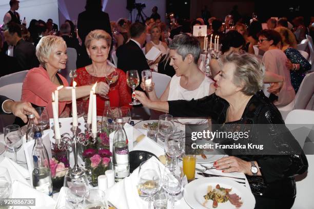 Birgit Lechtermann, Andrea Spatzek, Cheryl Shepard and Marie-Luise Marjan during the Gloria - Deutscher Kosmetikpreis at Hilton Hotel on March 9,...