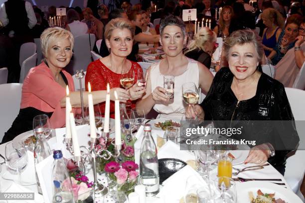 Birgit Lechtermann, Andrea Spatzek, Cheryl Shepard and Marie-Luise Marjan during the Gloria - Deutscher Kosmetikpreis at Hilton Hotel on March 9,...