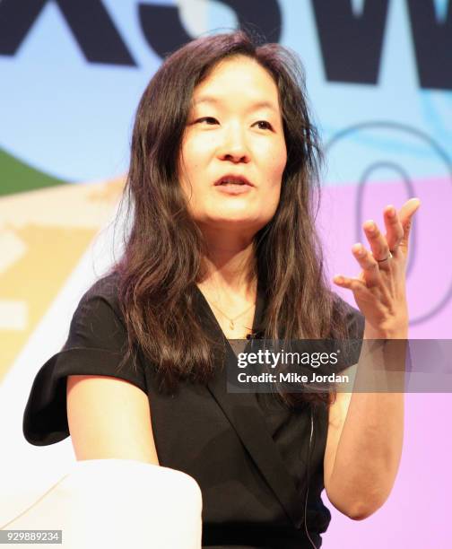 Laura Shin speaks onstage at Why Etherium is Going to Change the World during SXSW at Austin Convention Center on March 9, 2018 in Austin, Texas.