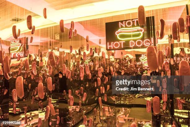 Funny or Die x Silicon Valley's Not Hot Dog installation during SxSW Interactive on March 9, 2018 in Austin, Texas.