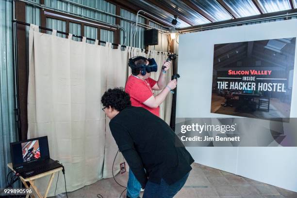 Funny or Die x Silicon Valley's Hacker Hostel installation during SxSW Interactive on March 9, 2018 in Austin, Texas.