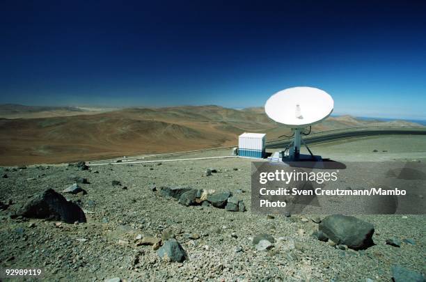 Satellite antenna for direct communication between ESO headquarters in Garmisch, near Munich and the Very Large Telescope in the Atacama desert,...