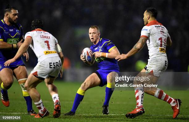 Kevin Brown of Warrington during the Betfred Super League between Warrington Wolves and St Helens on March 9, 2018 in Warrington, England.