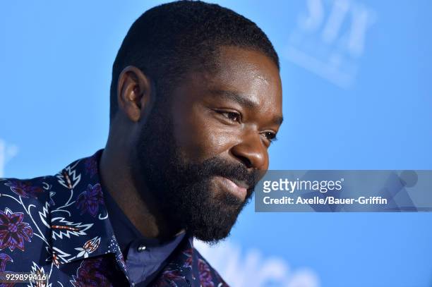 Actor David Oyelowo attends the World Premiere of 'Gringo' at Regal LA Live Stadium 14 on March 6, 2018 in Los Angeles, California.