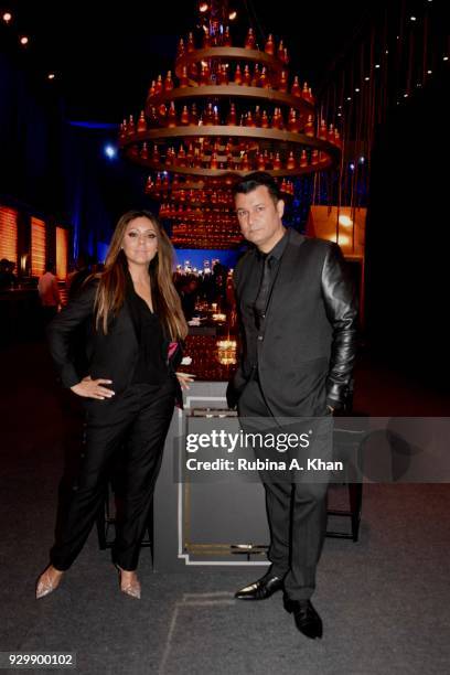 Designers Gauri Khan and Ashish N Soni attend the second edition of Chivas Alchemy at The Lodhi Hotel on March 9, 2018 in New Delhi, India.