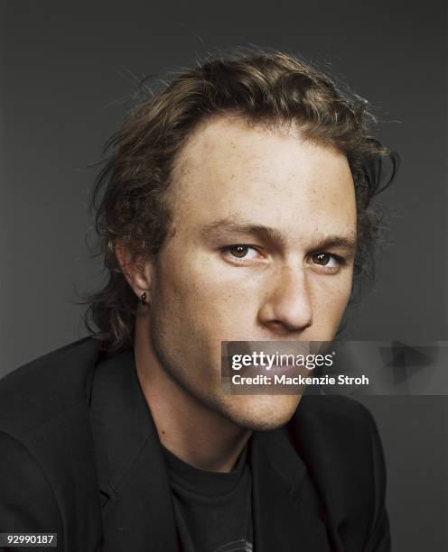 Actor Heath Ledger poses at a portrait session during the Toronto Film Festival in September, 2006 for Life Magazine. Published image.