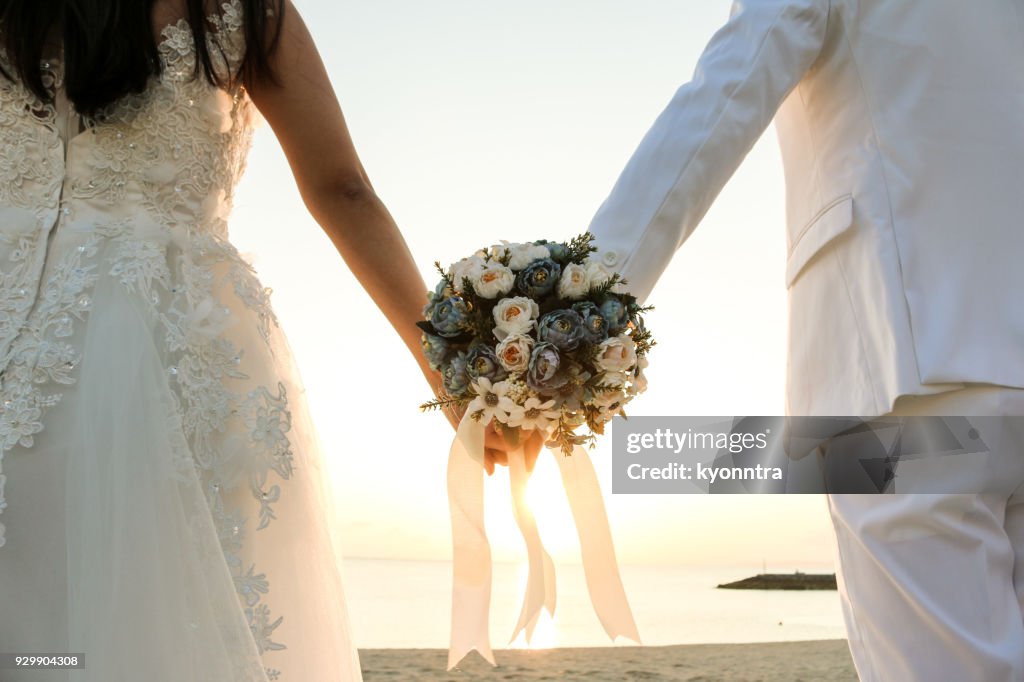 Bouquet at the beach