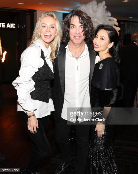 Erin Sutton, Paul Stanley of KISS and Elizabeth An of House of An attend "An Iconic Affair" hosted by Crustacean Beverly Hills in Celebration of its...