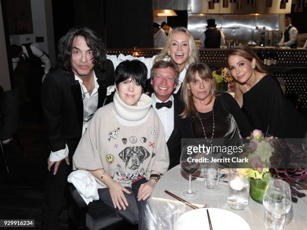 Paul Stanley of KISS, Diane Warren, Nigel Lythgoe, Erin Sutton and guests attend "An Iconic Affair" hosted by Crustacean Beverly Hills in Celebration...
