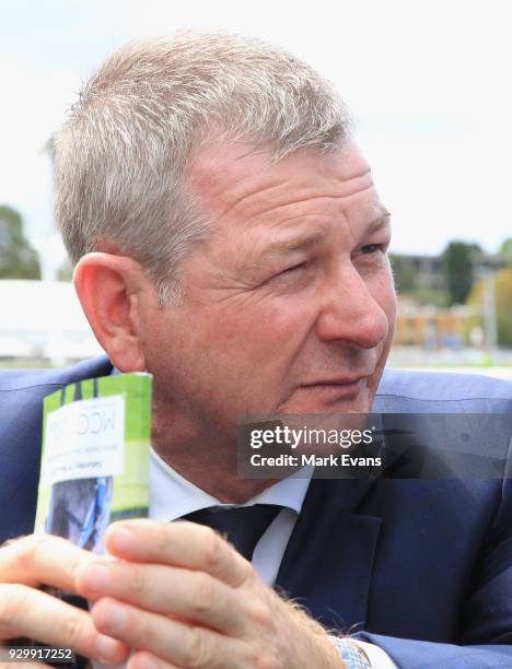 Trainer Kris Lees after his horse Karavali won race 1 during Sydney Racing at Royal Randwick Racecourse on March 10, 2018 in Sydney, Australia.