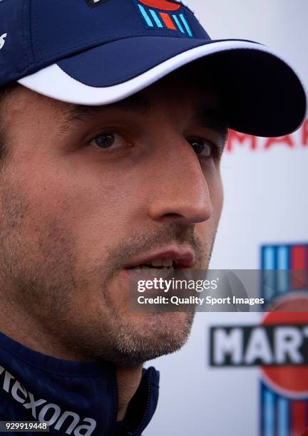 Robert Kubica of Poland Williams Martini Racing FW41 Mercedes looks on during day four of F1 Winter Testing at Circuit de Catalunya on March 9, 2018...