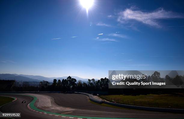 Lewis Hamilton of Great Britain driving the Mercedes AMG Petronas F1 Team Mercedes WO9 during day four of F1 Winter Testing at Circuit de Catalunya...