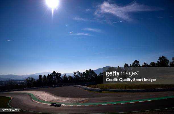Romain Grosjean of France driving the Haas F1 Team VF-18 Ferrari during day four of F1 Winter Testing at Circuit de Catalunya on March 9, 2018 in...