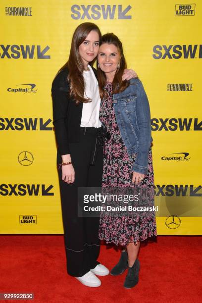 Producers Christina Schwarzenegger and Maria Shriver attend the "Take Your Pills" red carpet premiere during the 2018 SXSW Film Festival on March 9,...
