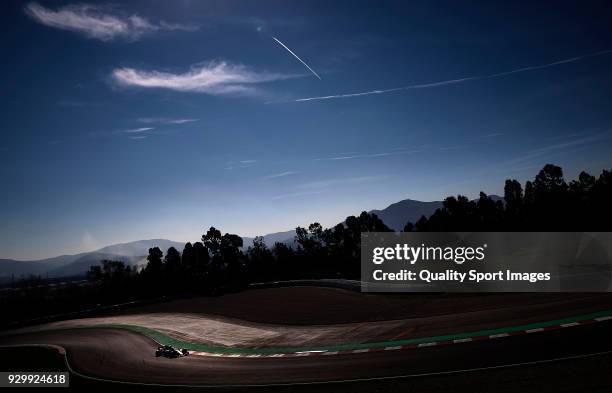 Lewis Hamilton of Great Britain driving the Mercedes AMG Petronas F1 Team Mercedes WO9 during day four of F1 Winter Testing at Circuit de Catalunya...