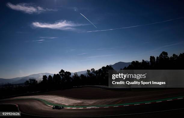 Brendon Hartley of New Zealand driving the Scuderia Toro Rosso STR13 Honda during day four of F1 Winter Testing at Circuit de Catalunya on March 9,...