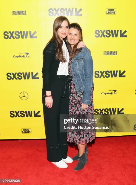 Executive producers Christina Schwarzenegger and Maria Shriver attend the premiere of "Take Your Pills" during SXSW at Vimeo on March 9, 2018 in...