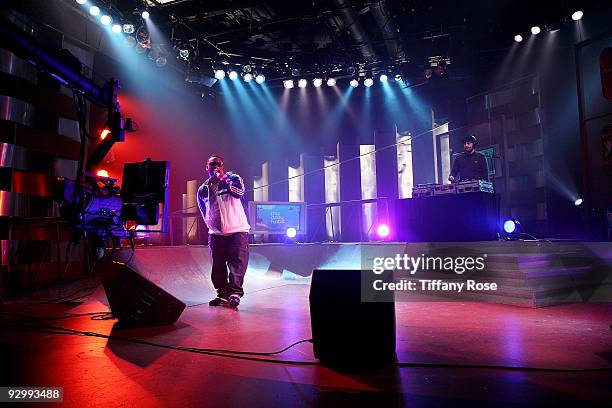 Raekwon performs on Fuel TV's "The Daily Habit on October 27, 2009 in Los Angeles, California.