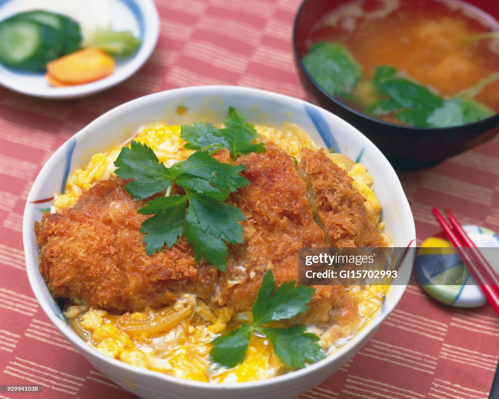 Katsu-don(Pork cutlet on rice)