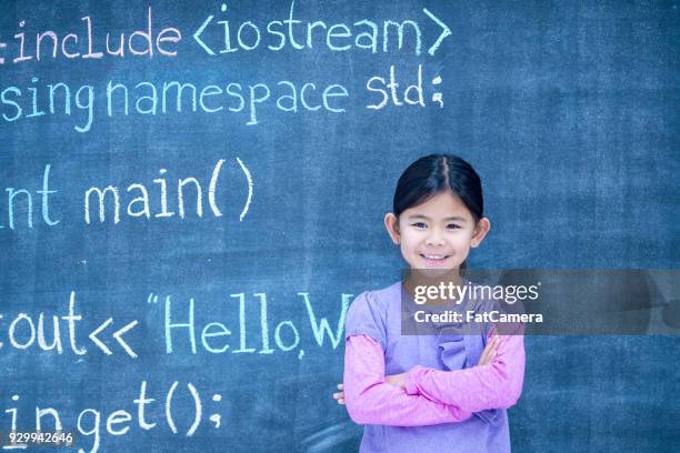 Kid Write Code 233 Girl Writing Code Stock Photos, High-Res Pictures, and Images ...