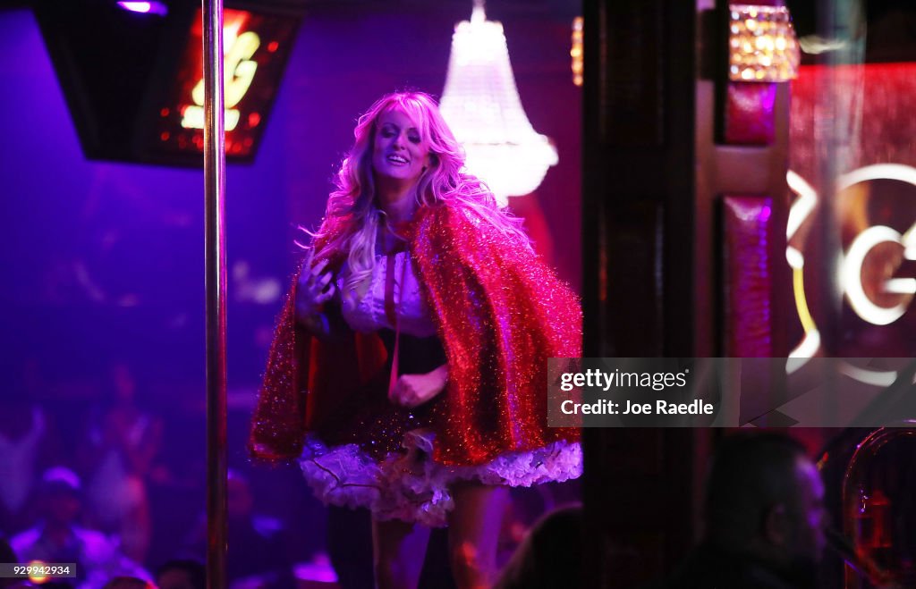 Pornographic Film Star Stormy Daniels, Who Alleges Affair With President Trump, Appears At Florida Strip Club