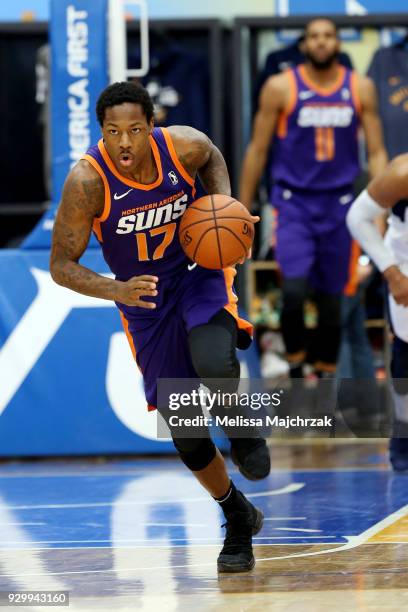 Archie Goodwin of the Northern Arizona Suns handles the ball against Salt Lake City Stars at Bruins Arena on March 9, 2018 in Taylorsville, Utah....