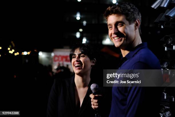 Max Irons and Leem Lubany attend the AT&T AUDIENCE Network Party at 2018 SXSW on February 9, 2018 in Austin, Texas.