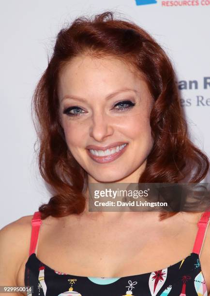 Actress Elizabeth J. Carlisle attends the American Red Cross Annual Humanitarian Celebration to honor the Los Angeles Chargers at Skirball Cultural...
