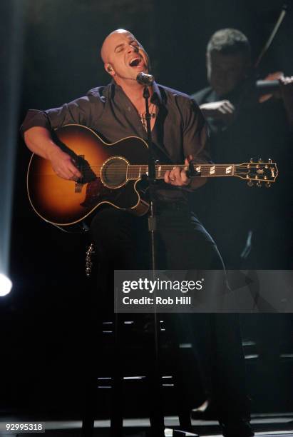 Chris Daughtry performs onstage at the 43rd Annual CMA Awards at the Sommet Center on November 11, 2009 in Nashville, Tennessee.