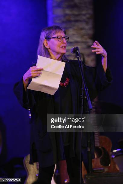 Rozan performs as part of the Wesley Stace's Cabinet of Wonders variety show at City Winery on March 9, 2018 in New York City.